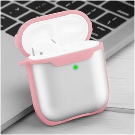 Mobigear Shockproof Apple AirPods 2 Hoesje Flexibel TPU - Roze