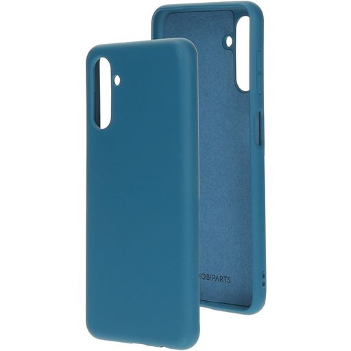 Mobiparts Samsung Galaxy A04s Siliconen Hoesje Backcover - Blueberry Blue