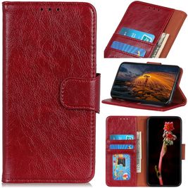 Mobigear Classy iPhone 13 Hoesje Bookcase Portemonnee - Rood