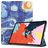 Mobigear Tri-Fold iPad Air 5 (2022) Hoes Bookcase - The Starry Night