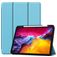 Mobigear Tri-Fold Gel iPad Pro 11 Inch (2022) Hoes TPU,Kunstleer Bookcase + Stylus Houder - Blauw