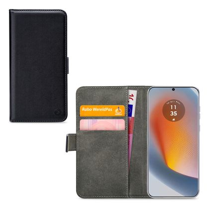 Mobilize Classic Gelly Wallet Motorola Edge 50 Fusion Hoesje Bookcase Portemonnee - Zwart