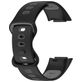 Mobigear Sport Dual Siliconen Fitbit Charge 5 Bandje Druksluiting - Zwart / Grijs