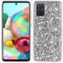 Mobigear Glitter Samsung Galaxy A73 Hoesje Hardcase Backcover - Zilver