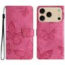 Mobigear Butterfly iPhone 17 Pro Max Hoesje Bookcase Portemonnee - Rood