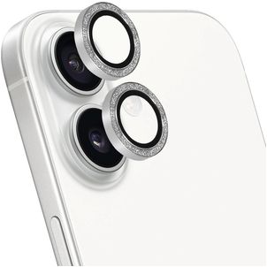 Mobiparts iPhone 16 Plus Glazen Camera Lens Protector - Case Friendly - Zilver