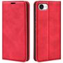 Mobigear Retro Slim iPhone 17e Hoesje Bookcase Portemonnee - Rood