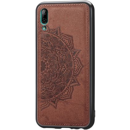 Mobigear Mandala Huawei Y7 Pro (2019) Hoesje Hardcase Backcover - Bruin