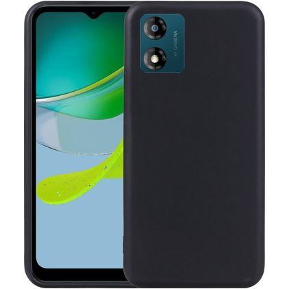 Mobigear Colors Motorola Moto E13 Hoesje Flexibel TPU Backcover - Zwart