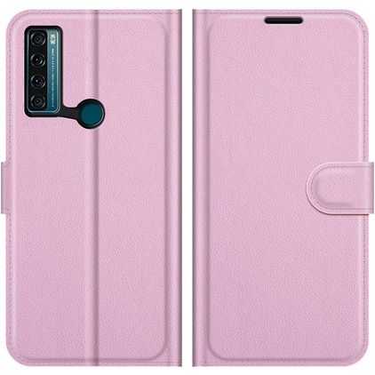 Mobigear Classic TCL 20 SE Hoesje Bookcase Portemonnee - Roze