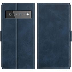 Mobigear Slim Magnet Google Pixel 6 Pro Hoesje Bookcase Portemonnee - Donkerblauw
