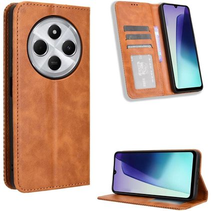 Mobigear Sensation Xiaomi Redmi 14C Hoesje Bookcase Portemonnee - Bruin