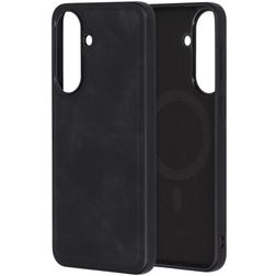 Mobiparts Classic Samsung Galaxy A57 MagSafe Hoesje TPU,Kunstleer Backcover - Graphite Black