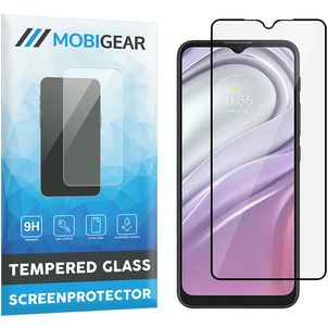 Mobigear Premium Motorola Moto G30 Glazen Screenprotector - Case Friendly - Zwart