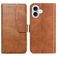 Mobigear S Line iPhone 17 Hoesje Bookcase Portemonnee - Bruin
