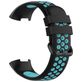 Mobigear Sport Plus Buckle Siliconen Fitbit Charge 3 Bandje Gespsluiting - Zwart / Turquoise