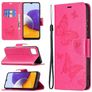 Mobigear Butterfly Samsung Galaxy A22 5G Hoesje Bookcase Portemonnee - Magenta