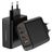 Mobilize Wall Charger 4 USB Oplader Power Delivery 140W - Zwart