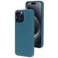 Mobiparts iPhone 15 Pro Max Siliconen Hoesje Backcover - Blueberry Blue