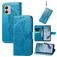 Mobigear Butterfly Motorola Moto E13 Hoesje Bookcase Portemonnee - Blauw