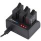 Puluz GoPro Dock Oplader 5W 1A - HERO 8 / 7 / 6 / 5 - HERO 8 / 7 / 6 / 5 - Zwart