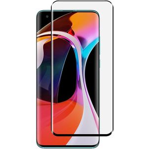 Mobigear Premium Xiaomi Mi 10 Glazen Screenprotector - Case Friendly - Zwart
