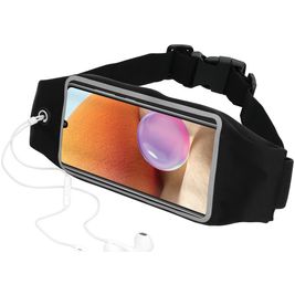 Mobiparts Comfort Fit Belt Telefoonhouder Hardlopen Samsung Galaxy A32 5G Sport Hoesje Neopreen Heuptas - Zwart