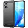 Mobigear Brushed Slim OPPO Reno 7 Lite Hoesje Flexibel TPU Backcover - Zwart