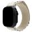 Mobilize Alpine Nylon Apple Watch Bandje Gespsluiting - 49/46/45/44 mm - Sterrenlicht