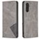 Mobigear Rhombus Slim Samsung Galaxy A24 Hoesje Bookcase - Grijs