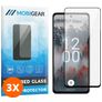 Mobigear Premium Nokia X30 Glazen Screenprotector - Case Friendly - Zwart (3-Pack)