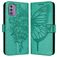Mobigear Butterfly Nokia G42 Hoesje Bookcase Portemonnee - Groen