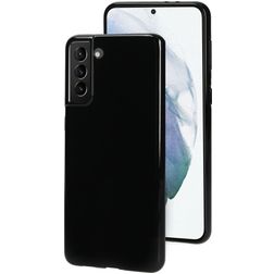 Mobiparts Classic Samsung Galaxy S21 Plus Hoesje Flexibel TPU Backcover - Zwart