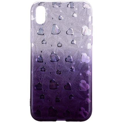 Mobigear Design iPhone XS Max Hoesje Flexibel TPU Backcover - Grijs
