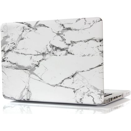 Mobigear Marble MacBook Pro 15 Inch (2008-2012) Hoes Hardshell Laptopcover MacBook Case - Wit - Model A1260 / A1286