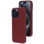 Mobiparts iPhone 15 Pro Max Siliconen Hoesje Backcover - Plum Red