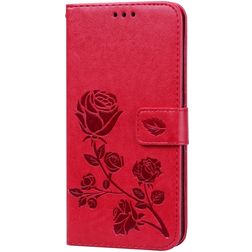 Mobigear Roses Samsung Galaxy A10 Hoesje Bookcase Portemonnee - Rood