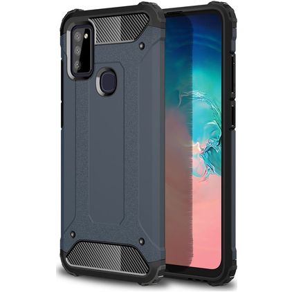 Mobigear Outdoor Samsung Galaxy M51 Hoesje Hardcase Backcover Shockproof - Marineblauw