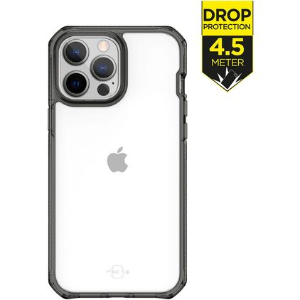 ITSkins SupremeClear iPhone 13 Pro Max Hoesje Hardcase Backcover Shockproof - Transparant / Zwart