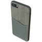 Valenta Card Slot iPhone SE (2022) Hoesje Echt Leer Backcover met Pasjeshouder - Grijs