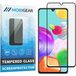 Mobigear Premium Samsung Galaxy A41 Glazen Screenprotector - Case Friendly - Zwart (2-Pack)