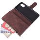 Mobigear Zipper Samsung Galaxy A41 Hoesje Bookcase Portemonnee - Bruin