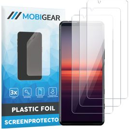 Mobigear Sony Xperia 1 II Screenprotector Folie - Case Friendly (3-Pack)