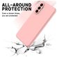 Mobigear Rubber Touch Samsung Galaxy A56 Siliconen Hoesje Backcover - Roze