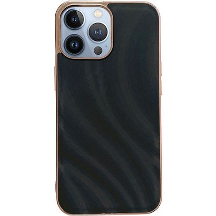 Mobigear Wavy iPhone 14 Pro Hoesje Hardcase Backcover - Zwart