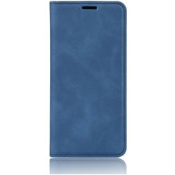 Mobigear Retro Slim OPPO A91 Hoesje Bookcase Portemonnee - Donkerblauw