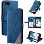 Mobigear Rhombus iPhone SE (2020) Hoesje Bookcase Portemonnee - Blauw