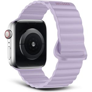 Decoded Traction Loop Siliconen Apple Watch Bandje Magneetsluiting - 49/46/45/44 mm - Lavender