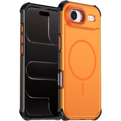 Mobigear Airbag Shockproof iPhone Air MagSafe Hoesje Hardcase Backcover Shockproof - Oranje