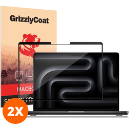 GrizzlyCoat Premium MacBook Pro 16 Inch (2021-2026) Screenprotector Folie - Case Friendly (2-Pack)